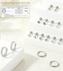 Flat Back Stud Earrings Women - view 3