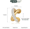 Sparkle Ear Cuff for Women, Non Piercing Single - view 6