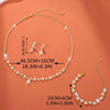 Bride Crystal Necklace Earrings Set Bridal Wedding Jewelry Sets Rhinestone Choker Necklace Costume Jewelry Set for Women and Brides - view 7