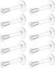 Bioflex Clear Earrings for Sports, Work, School, Surgery, MRI - Clear Piercing Jewelry Labret Studs for Ears, Cartilage, Helix, Tragus, Lip, Medusa - main view