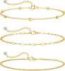 Gold/Silver Ankle Bracelets for Women, 14K Gold Anklets for Women - Anklet 16-GD