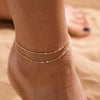 Gold/Silver Ankle Bracelets for Women, 14K Gold Anklets for Women - view 2