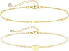 Gold/Silver Ankle Bracelets for Women, 14K Gold Anklets for Women - Anklet 03-GD
