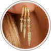 Pearl Earrings for Women Trendy - Long Zircon-GD