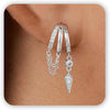 Pearl Earrings for Women Trendy - Chain & Zircon-SL