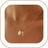 Cross Necklace for Women 14K Gold Plated Dainty Small Pendant Choker Sideways Cross Charm Simple Box Chain Baptism - Virgin Mary Cross-GD