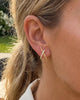 Gold Earrings for Women Trendy, 14K Gold Stud Earrings Dainty Earrings Simple Minimalist Cubic Zirconia Diamond Gold Earrings Earring for Women Gifts - view 7