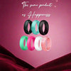 Silicone Ring Women Rubber Wedding Bands for her 5.7mm Wide, 2mm Thick - view 2