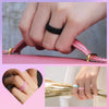 Silicone Ring Women Rubber Wedding Bands for her 5.7mm Wide, 2mm Thick - view 6