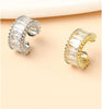 Cubic Zircon Ear Cuffs - Hoop Conch Cuff Earrings - Clip On Wrap - view 3