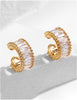 Cubic Zircon Ear Cuffs - Hoop Conch Cuff Earrings - Clip On Wrap - view 5