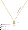 Diamond Pendant Gold Necklace for Women, Dainty 18k Gold Plated Choker Necklaces Simple Gold Jewelry Gifts for Women - view 2