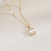 Diamond Pendant Gold Necklace for Women, Dainty 18k Gold Plated Choker Necklaces Simple Gold Jewelry Gifts for Women - view 3