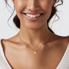 Diamond Pendant Gold Necklace for Women, Dainty 18k Gold Plated Choker Necklaces Simple Gold Jewelry Gifts for Women - view 4