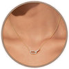 Diamond Pendant Gold Necklace for Women, Dainty 18k Gold Plated Choker Necklaces Simple Gold Jewelry Gifts for Women - Gold-CZ Paperclip