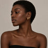 3 Pairs Gold Hoop Earrings Set for Women Trendy Chunky Small Huggie Jewelry - view 3