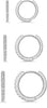 3 Pairs Gold Hoop Earrings Set for Women Trendy Chunky Small Huggie Jewelry
