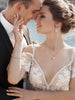 Bridal Wedding Jewelry Set for Brides, Teardrop Bridesmaids Jewelry Set - view 3
