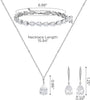 Bridal Wedding Jewelry Set for Brides, Teardrop Bridesmaids Jewelry Set - view 5