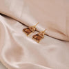 Brown Crystal Dangle Earrings for Women - view 6