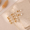 5 Pairs Pearl Earrings Small Ball Stud Earrings for Women Set - view 6