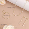 Gold Jewelry Set for Women Layered Necklace Wedding Jewelry Set - view 5