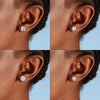 Clip on Earrings for Women Non Pierced Cubic Zirconia Earring Set - view 4