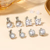 Clip on Earrings for Women Non Pierced Cubic Zirconia Earring Set - view 6