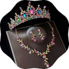 Tiaras and Crowns for Women, Tiaras Earrings Necklace, Crystal Bridal Jewelry Set, Costume Party Prom Pageant Jewelry for Women( Tr45) - Gold Mix Color