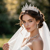 Tiaras and Crowns for Women, Tiaras Earrings Necklace, Crystal Bridal Jewelry Set, Costume Party Prom Pageant Jewelry for Women( Tr45) - view 2