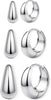 3 Pairs 14K Gold Hoop Earrings Set for Women Small Chunky Huggie