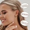 3 Pairs 14K Gold Hoop Earrings Set for Women Small Chunky Huggie - view 3