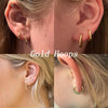 1 Pair 6mm Small Hoop Earrings for Women, Huggie Hoop Earrings ( Gold/1.6mm) - view 7