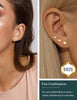 Gold Stud Earrings for Women 925 Sterling Silver Earring - view 2