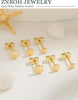 Gold Stud Earrings for Women 925 Sterling Silver Earring - view 5