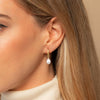 Pearl Earrings for Women, 14K Gold Plated Dangle Drop Earrings - view 4
