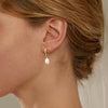 Pearl Earrings for Women, 14K Gold Plated Dangle Drop Earrings - view 3