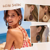 Clip on Dangle Earrings for Women Trendy, Bohemian Earrings Set - view 4