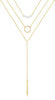 Gold Pearl Necklace for Women, Dainty 14K Gold/Silve Plated Layered Pearl Choker Pearl Earrings Pearl Bracelets Wedding Trendy Gold Jewelry Set for - Gold Bar Y Necklace Set-3PCS