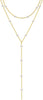 Gold Pearl Necklace for Women, Dainty 14K Gold/Silve Plated Layered Pearl Choker Pearl Earrings Pearl Bracelets Wedding Trendy Gold Jewelry Set for - Gold Pearl Y Layered Necklace -1PCS