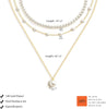 Gold Pearl Necklace for Women, Dainty 14K Gold/Silve Plated Layered Pearl Choker Pearl Earrings Pearl Bracelets Wedding Trendy Gold Jewelry Set for - view 5