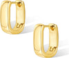 Small Chunky Silver Hoop Earrings for Women Small Gold Hoop Earrings - main view