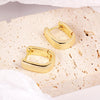 Small Chunky Silver Hoop Earrings for Women Small Gold Hoop Earrings - view 2