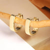Small Chunky Silver Hoop Earrings for Women Small Gold Hoop Earrings - view 3