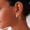 Small Chunky Silver Hoop Earrings for Women Small Gold Hoop Earrings - view 5