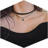 Black Necklace for Women Adjustable Daily Goth Jewelry Gift Adjustable Fit Close Fit Black Necklace with Lace Velvet Beaded or Pendant Styles Goth - Black 14