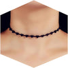 Black Necklace for Women Adjustable Daily Goth Jewelry Gift Adjustable Fit Close Fit Black Necklace with Lace Velvet Beaded or Pendant Styles Goth - Black 13
