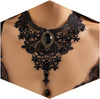 Black Necklace for Women Adjustable Daily Goth Jewelry Gift Adjustable Fit Close Fit Black Necklace with Lace Velvet Beaded or Pendant Styles Goth - Black 6
