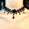 Black Necklace for Women Adjustable Daily Goth Jewelry Gift Adjustable Fit Close Fit Black Necklace with Lace Velvet Beaded or Pendant Styles Goth - view 4