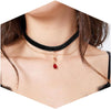 Black Necklace for Women Adjustable Daily Goth Jewelry Gift Adjustable Fit Close Fit Black Necklace with Lace Velvet Beaded or Pendant Styles Goth - Black 16